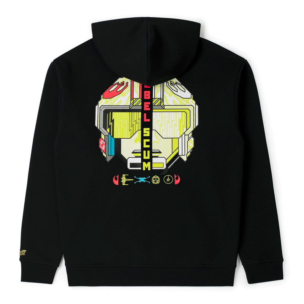 RSVLTS Rebel Scum Retro Performance Hoodie in Black — detail 4