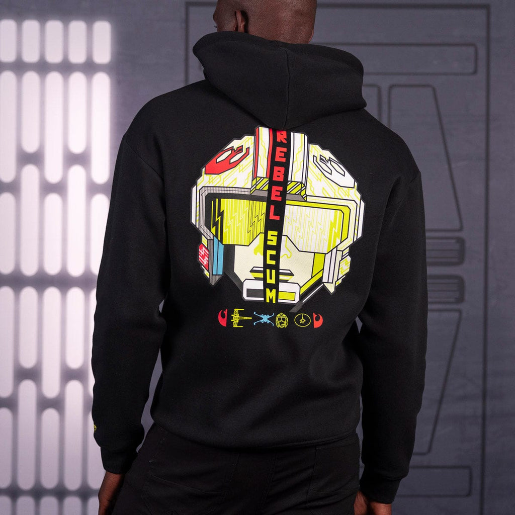 RSVLTS Rebel Scum Retro Performance Hoodie in Black — detail 5