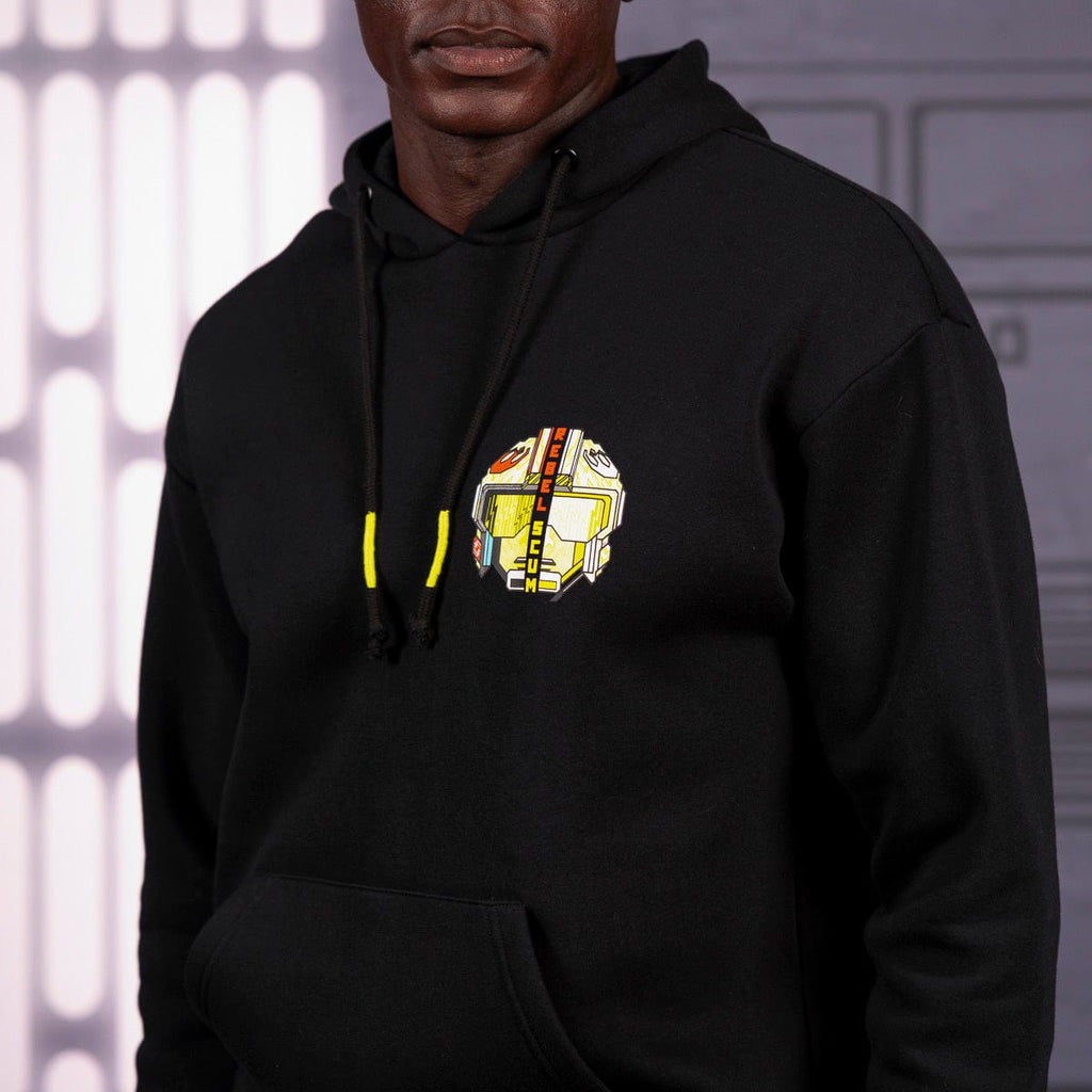 RSVLTS Rebel Scum Retro Performance Hoodie in Black — detail 7