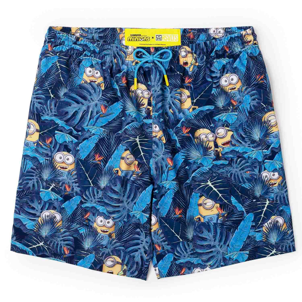RSVLTS In Search of BA NA NA Hybrid Shorts in Blue — front view