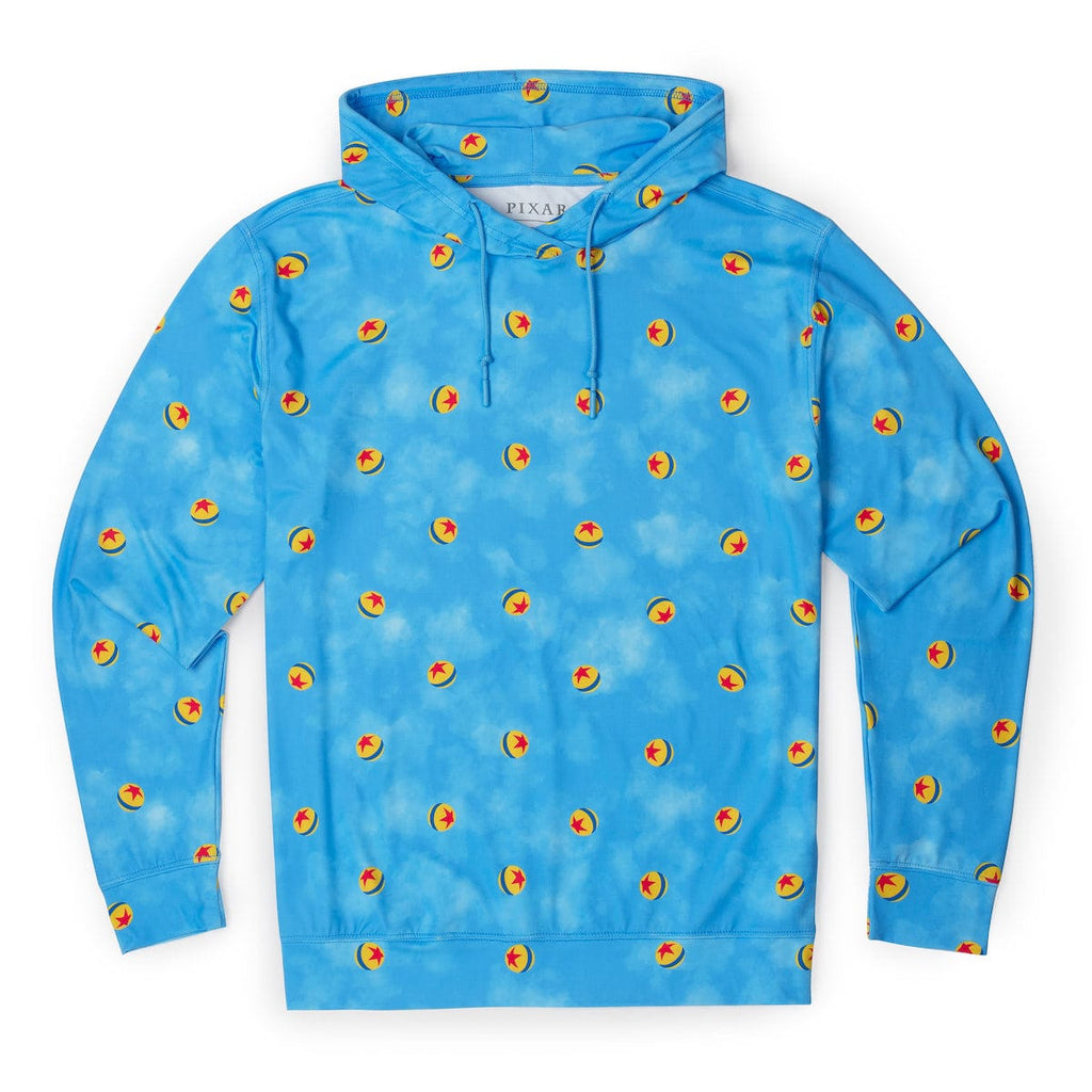 RSVLTS Pixar Ball Performance Hoodie in Blue — front view