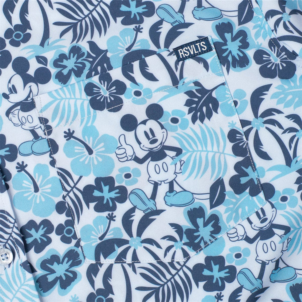 RSVLTS Aloha Pal KUNUFLEX Short Sleeve Shirt in Blue — detail 4