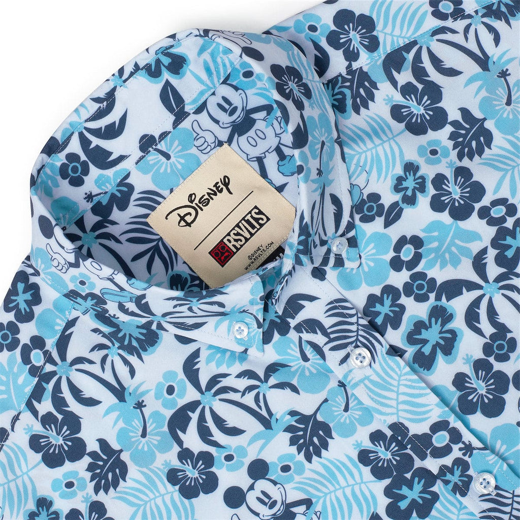 RSVLTS Aloha Pal KUNUFLEX Short Sleeve Shirt in Blue — detail 7