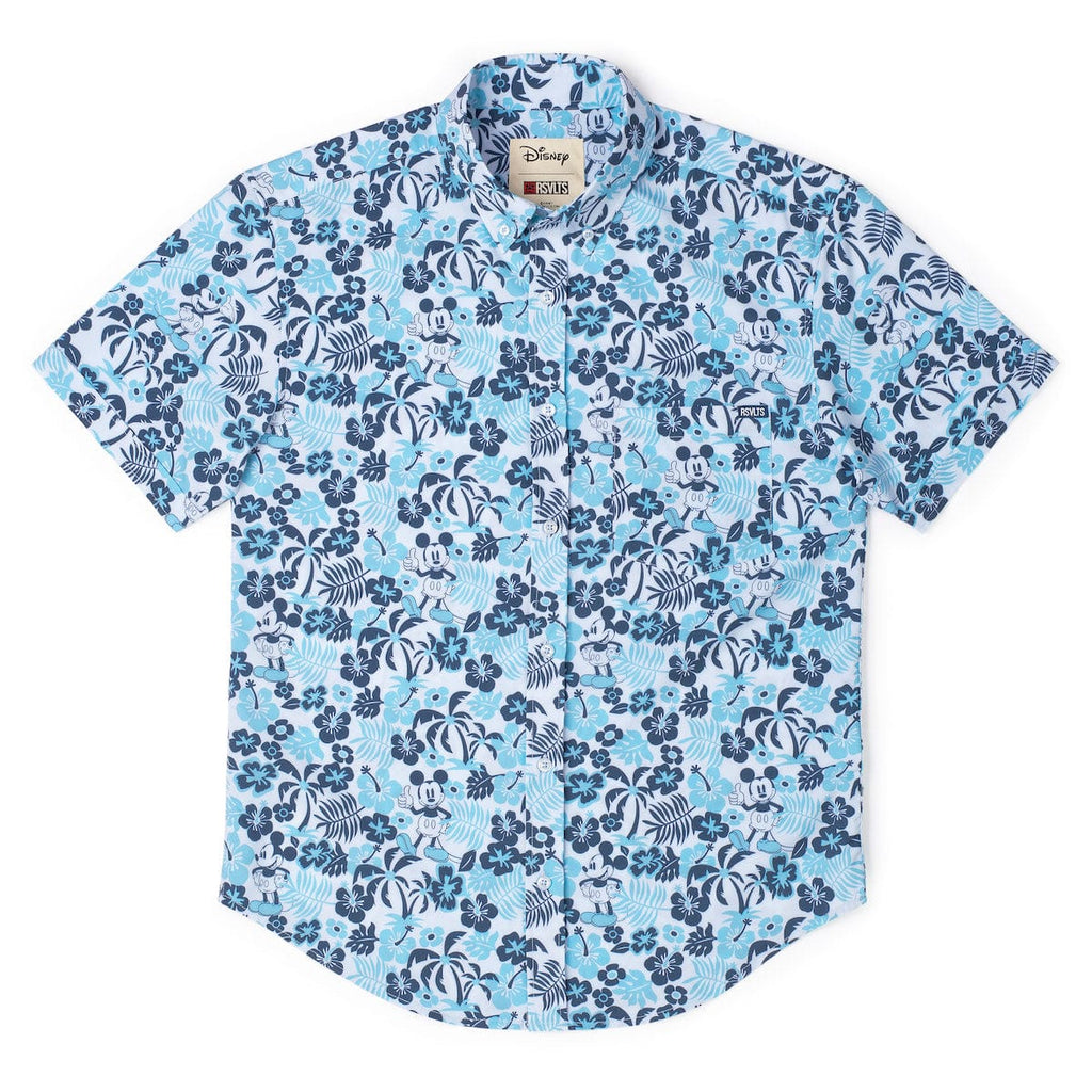 RSVLTS Aloha Pal KUNUFLEX Short Sleeve Shirt in Blue — detail 6