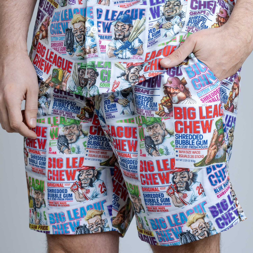 RSVLTS Vintage Pouches Hybrid Shorts in White — detail 2
