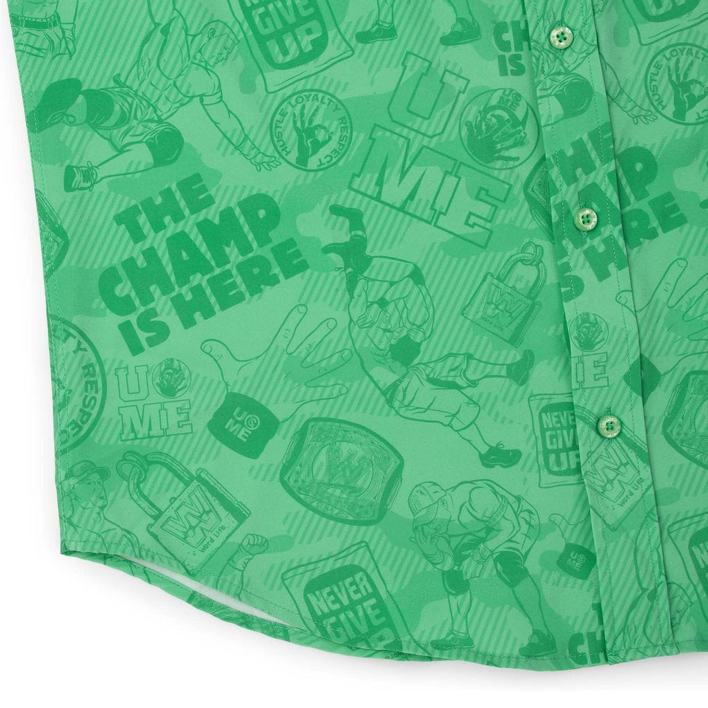RSVLTS Can't See Me KUNUFLEX Short Sleeve Shirt in Green — detail 13