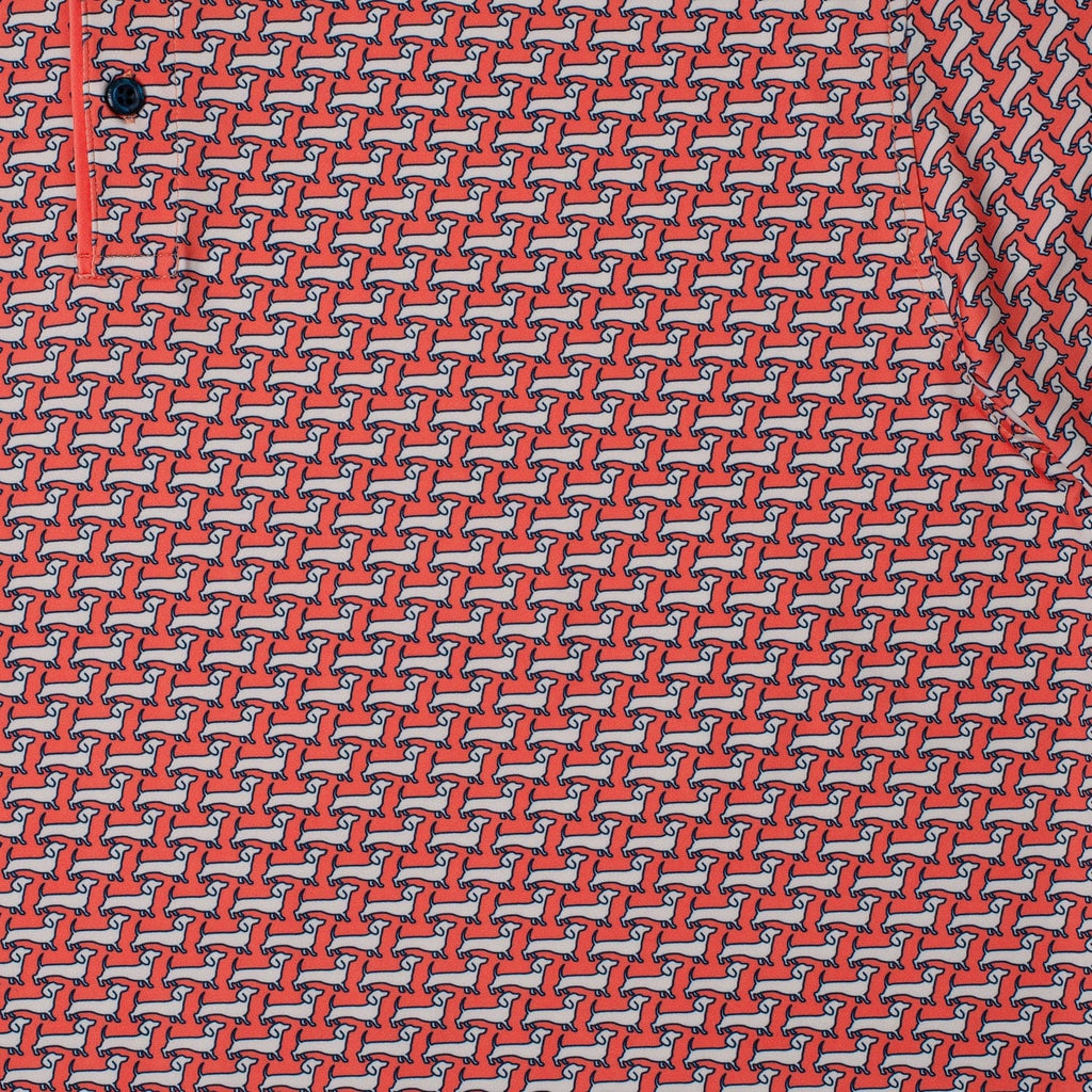 RSVLTS Widdle Ween Dogz All-Day Polo in Red — detail 7