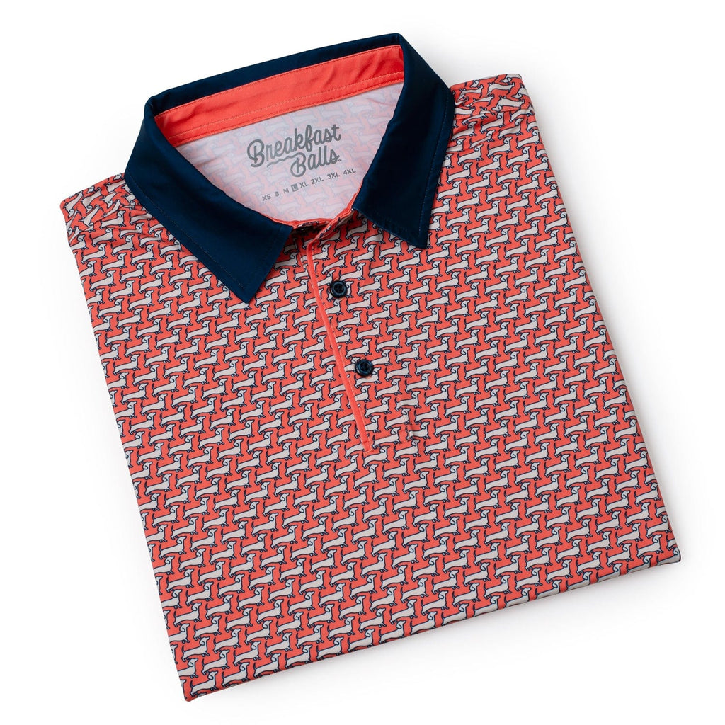 RSVLTS Widdle Ween Dogz All-Day Polo in Red — detail 8