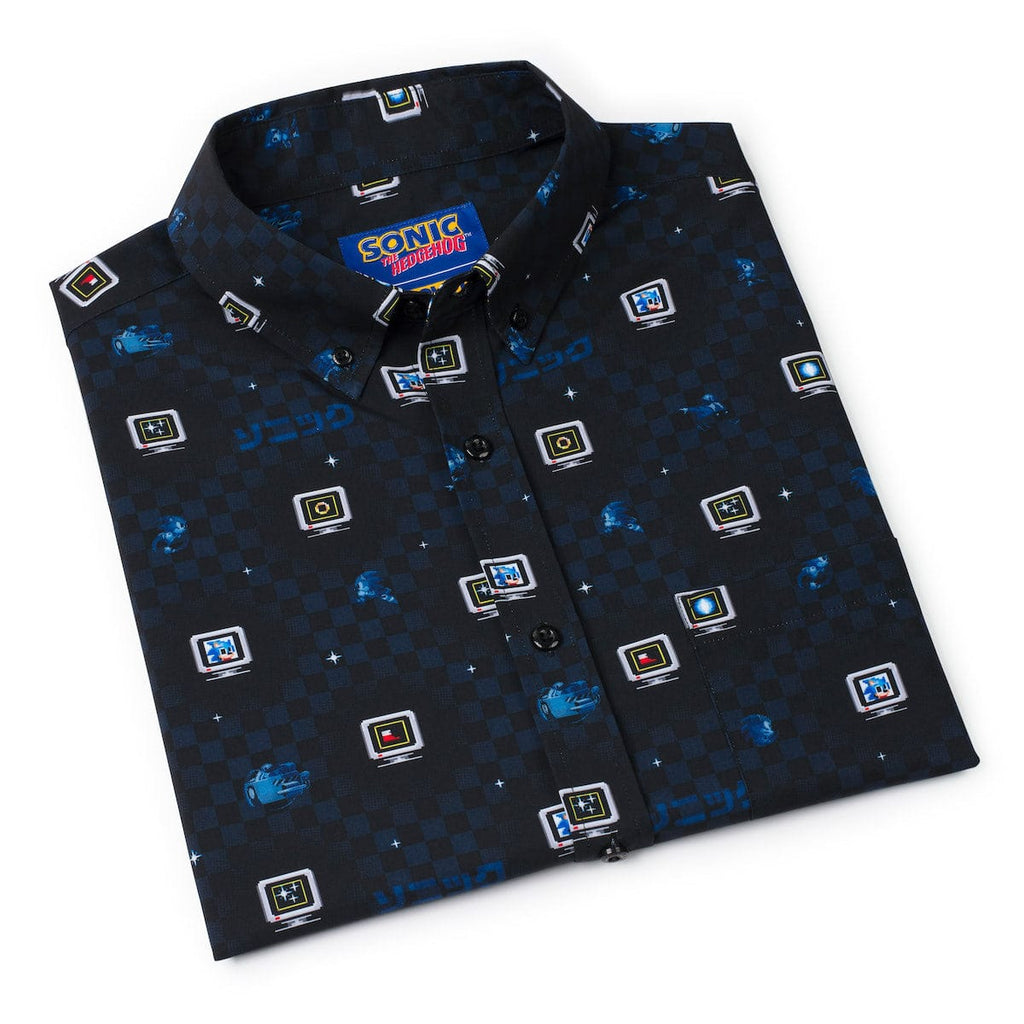 RSVLTS Power-Up KUNUFLEX Short Sleeve Shirt in Black — detail 13