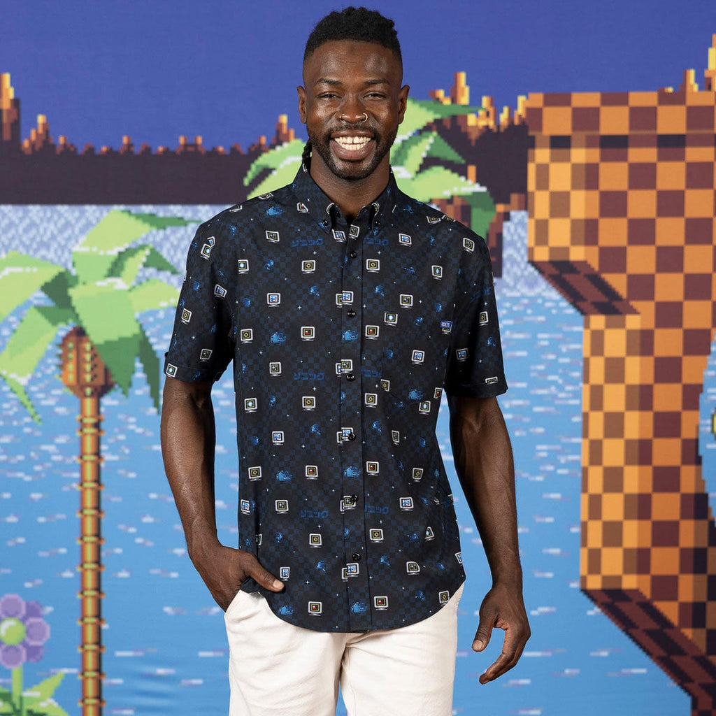 RSVLTS Power-Up KUNUFLEX Short Sleeve Shirt in Black — detail 7