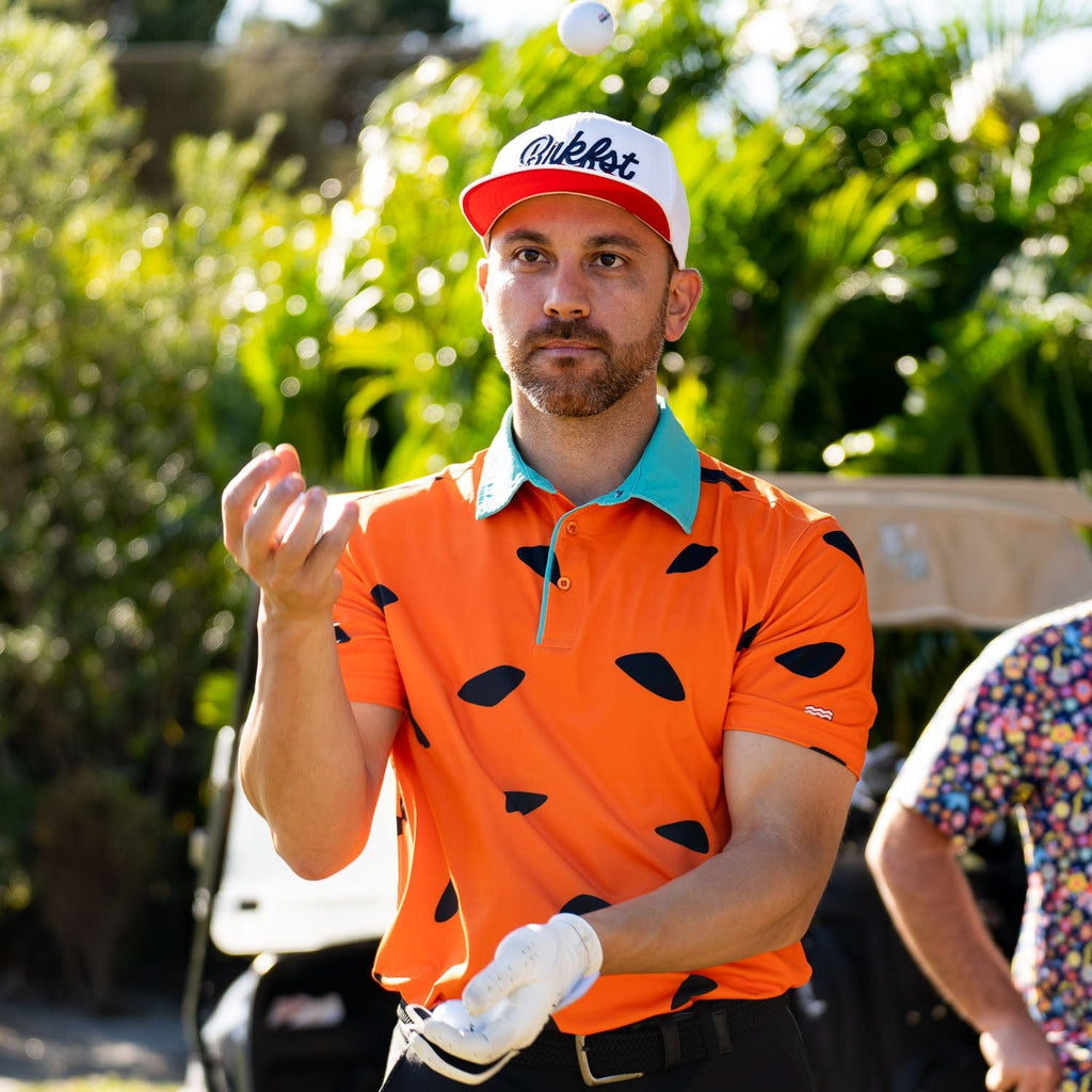 RSVLTS Flop Shot Freddy All-Day Polo in Orange — detail 8
