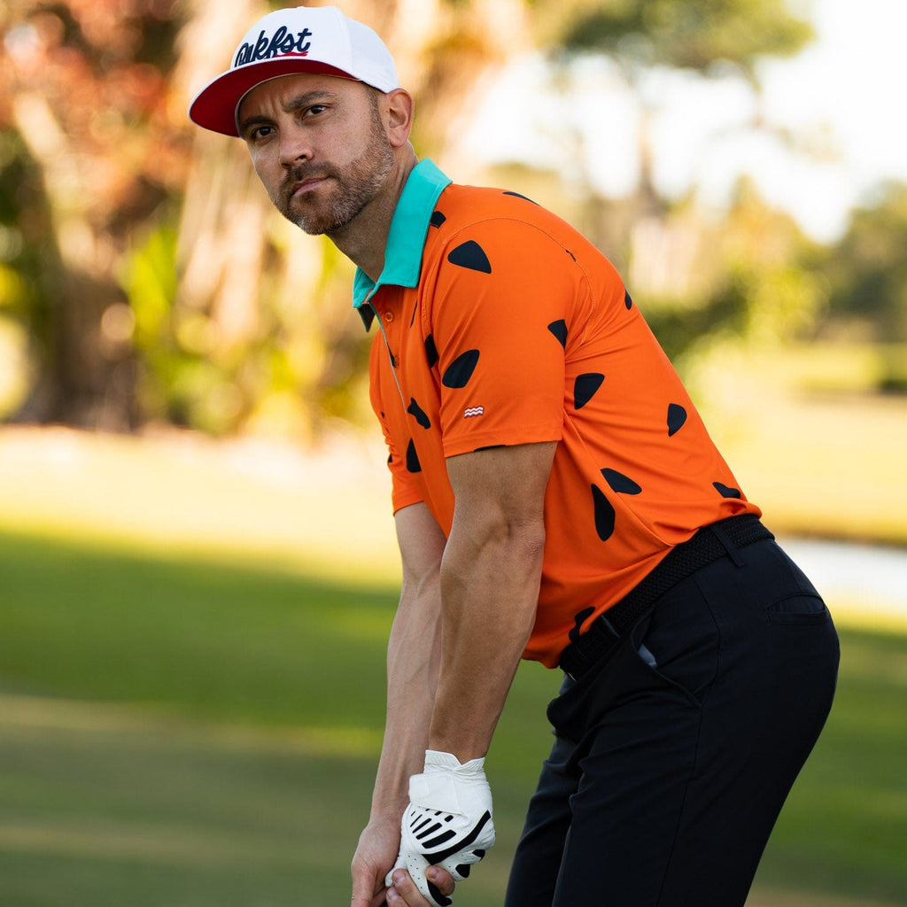 RSVLTS Flop Shot Freddy All-Day Polo in Orange — detail 15