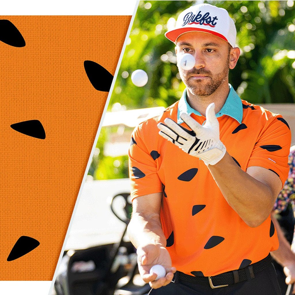 RSVLTS Flop Shot Freddy All-Day Polo in Orange — detail 5
