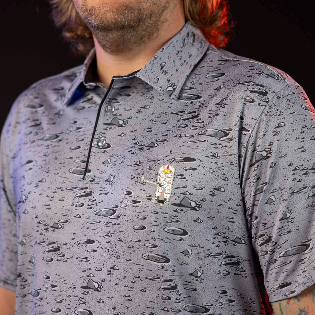 RSVLTS Moonshot All-Day Polo in Gray — detail 4