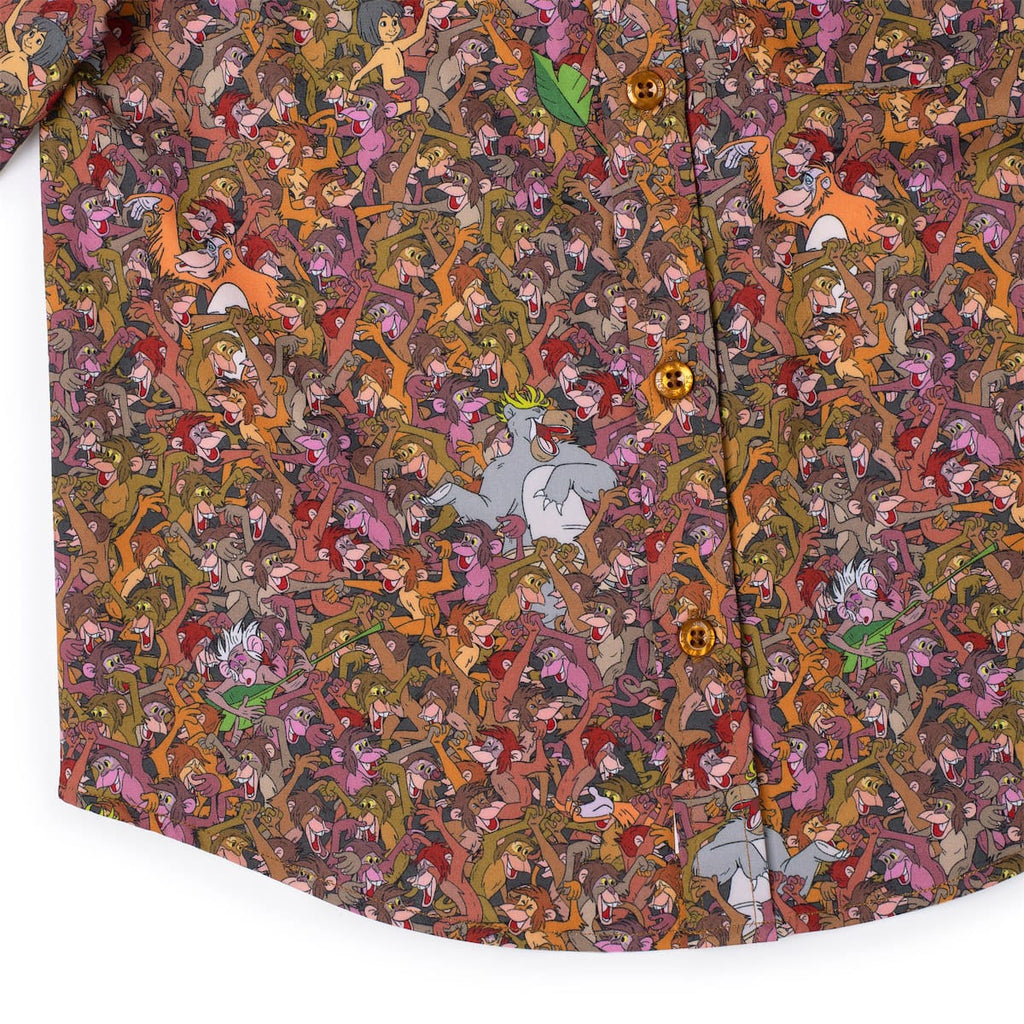 RSVLTS Monkey Business Preschool KUNUFLEX Short Sleeve Shirt in Brown — detail 7