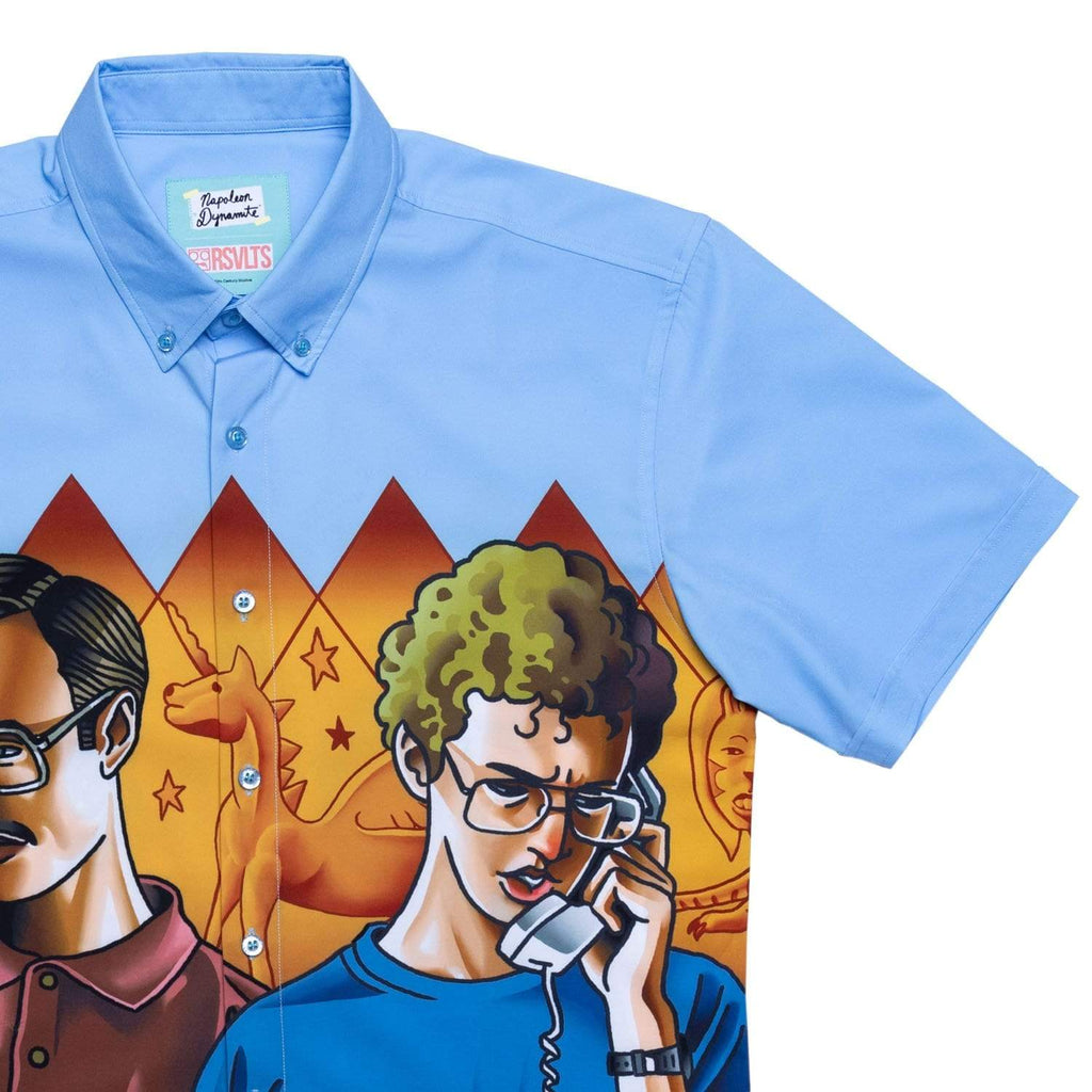 RSVLTS Gettin’ Pretty Serious KUNUFLEX Short Sleeve Shirt in Multicolor — detail 4