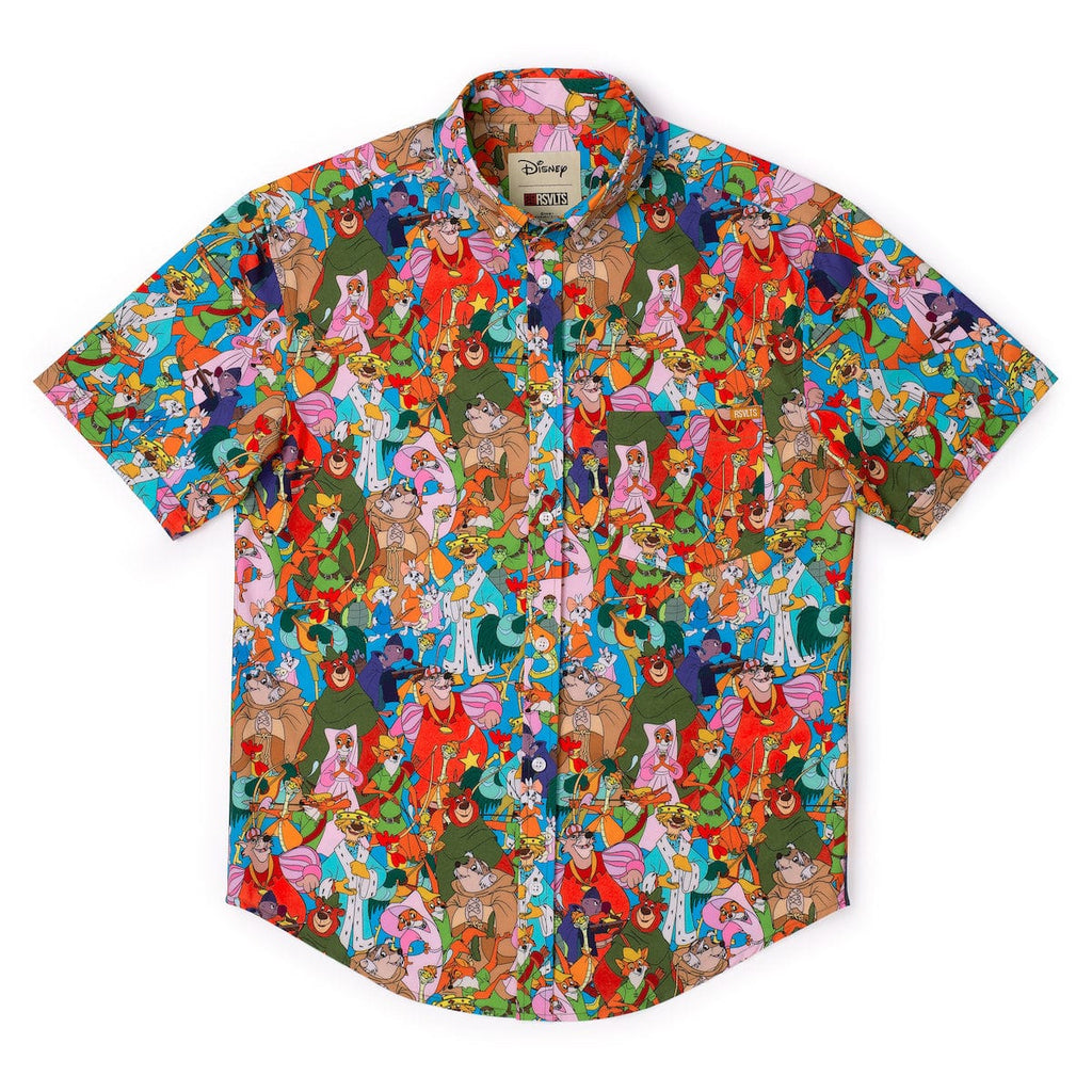 RSVLTS Welcome to Nottingham KUNUFLEX Short Sleeve Shirt in Multicolor — detail 8