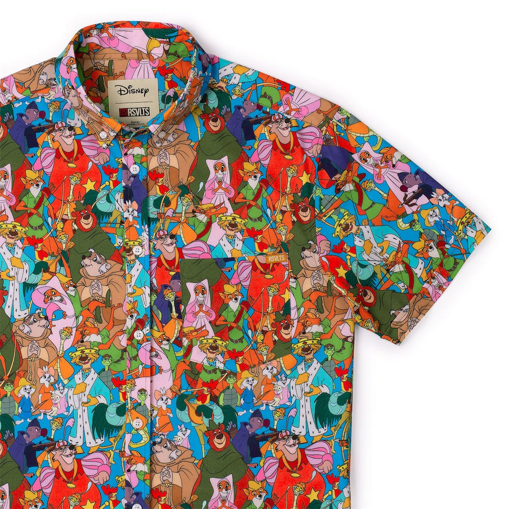 RSVLTS Welcome to Nottingham KUNUFLEX Short Sleeve Shirt in Multicolor — detail 6