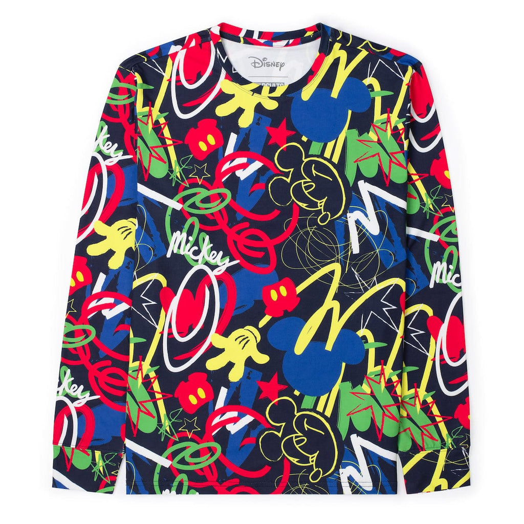 RSVLTS Outside the Lines Long Sleeve Performance Tee in Multicolor — front view