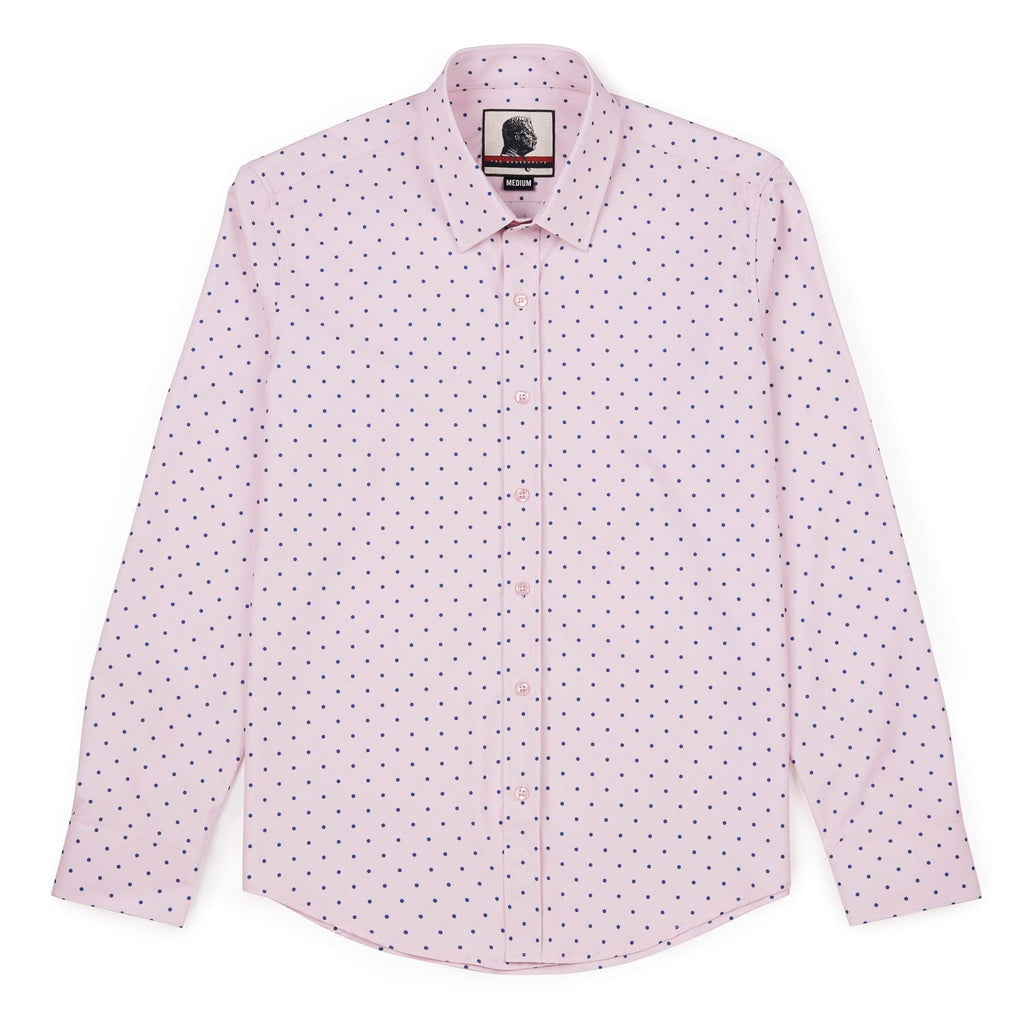 RSVLTS The Jeremy Good Looks KUNUFLEX Dress Shirt in Pink — detail 4