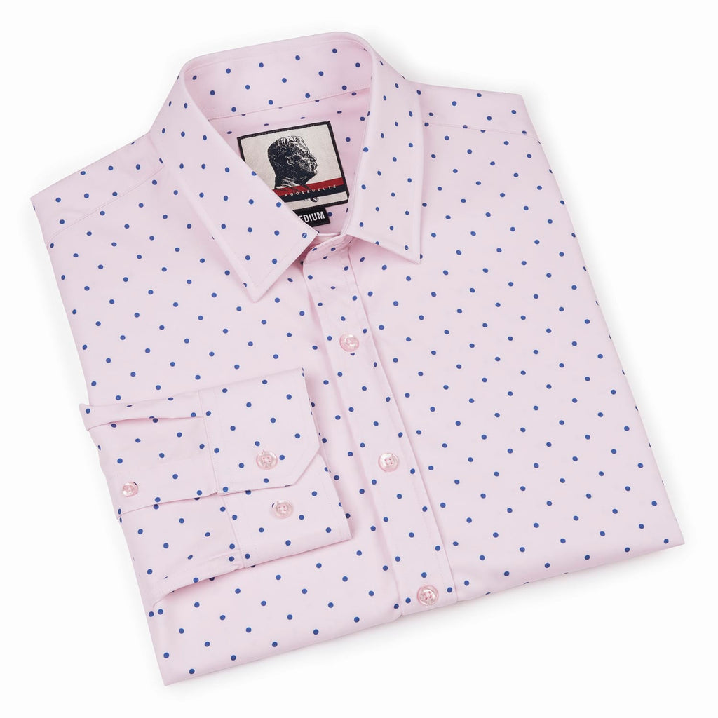 RSVLTS The Jeremy Good Looks KUNUFLEX Dress Shirt in Pink — detail 9