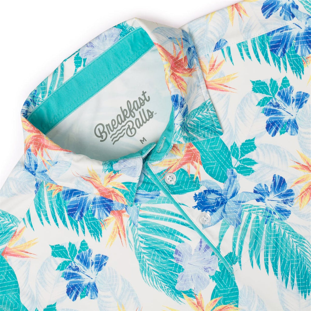 RSVLTS Birdies of Paradise All-Day Polo in Multicolor — detail 4