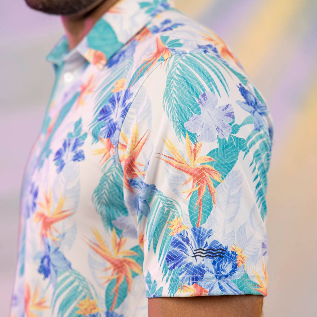 RSVLTS Birdies of Paradise All-Day Polo in Multicolor — detail 7