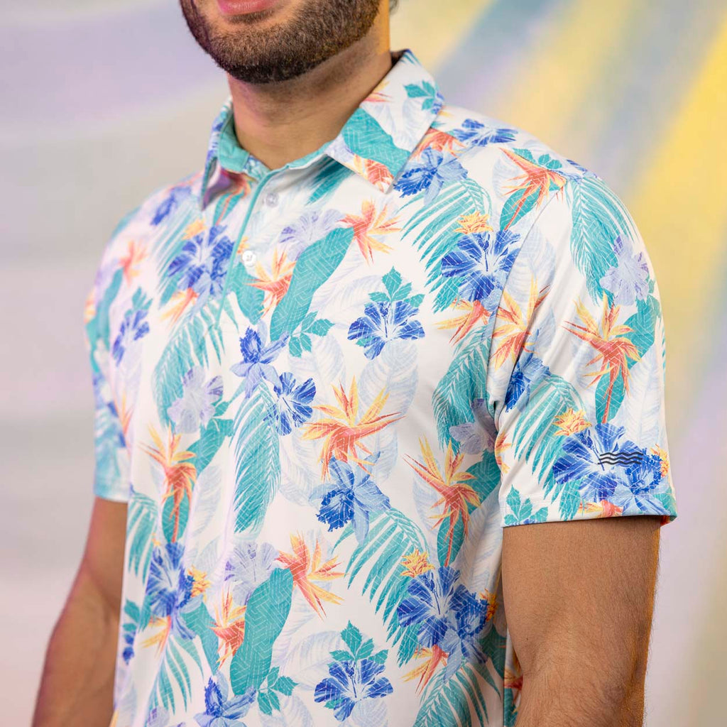 RSVLTS Birdies of Paradise All-Day Polo in Multicolor — detail 5