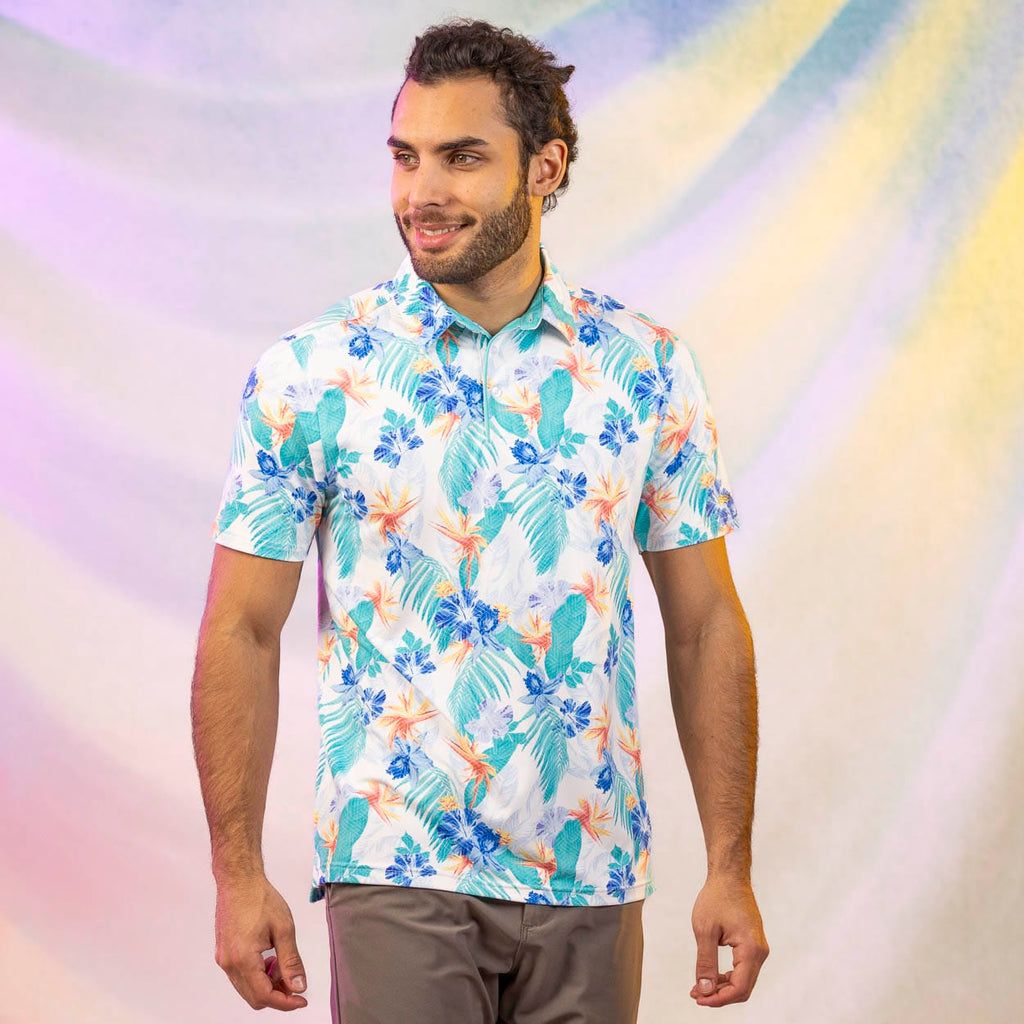RSVLTS Birdies of Paradise All-Day Polo in Multicolor — detail 3