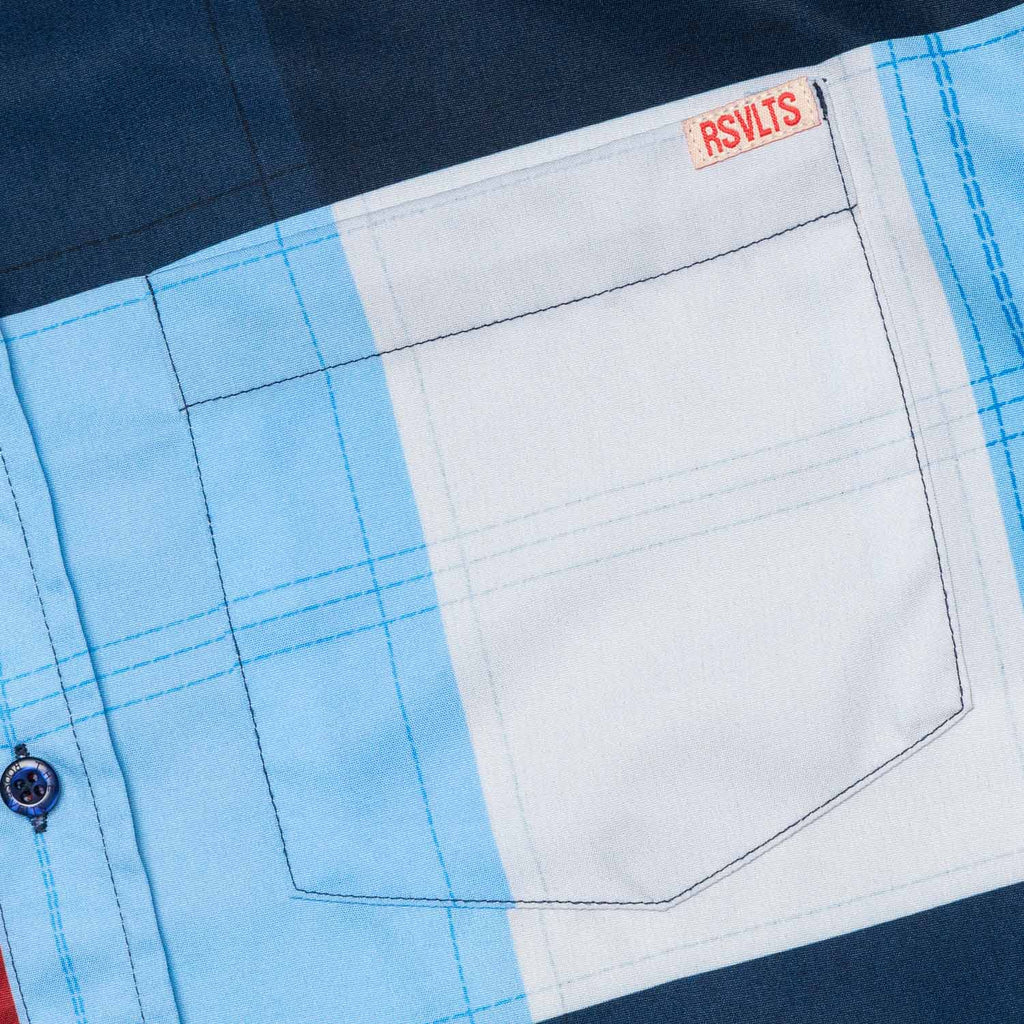 RSVLTS Grandma’s Quilt KUNUFLEX Short Sleeve Shirt in Multicolor — detail 6