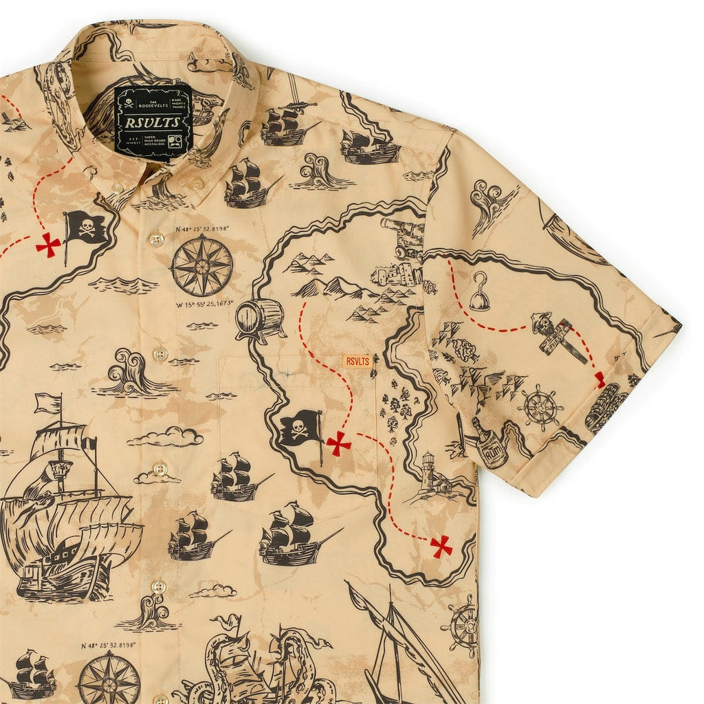 RSVLTS X Marks the Spot KUNUFLEX Short Sleeve Shirt in Neutral — detail 4