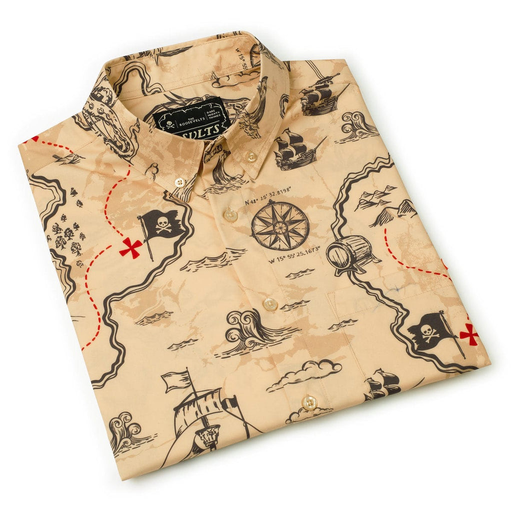 RSVLTS X Marks the Spot KUNUFLEX Short Sleeve Shirt in Neutral — detail 10