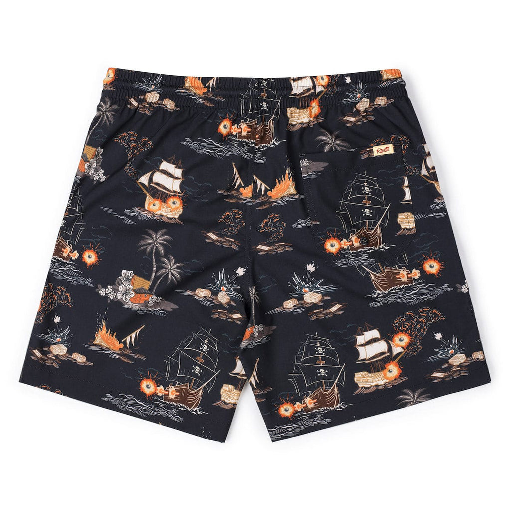 RSVLTS Days of Plunder Hybrid Shorts in Black — detail 7