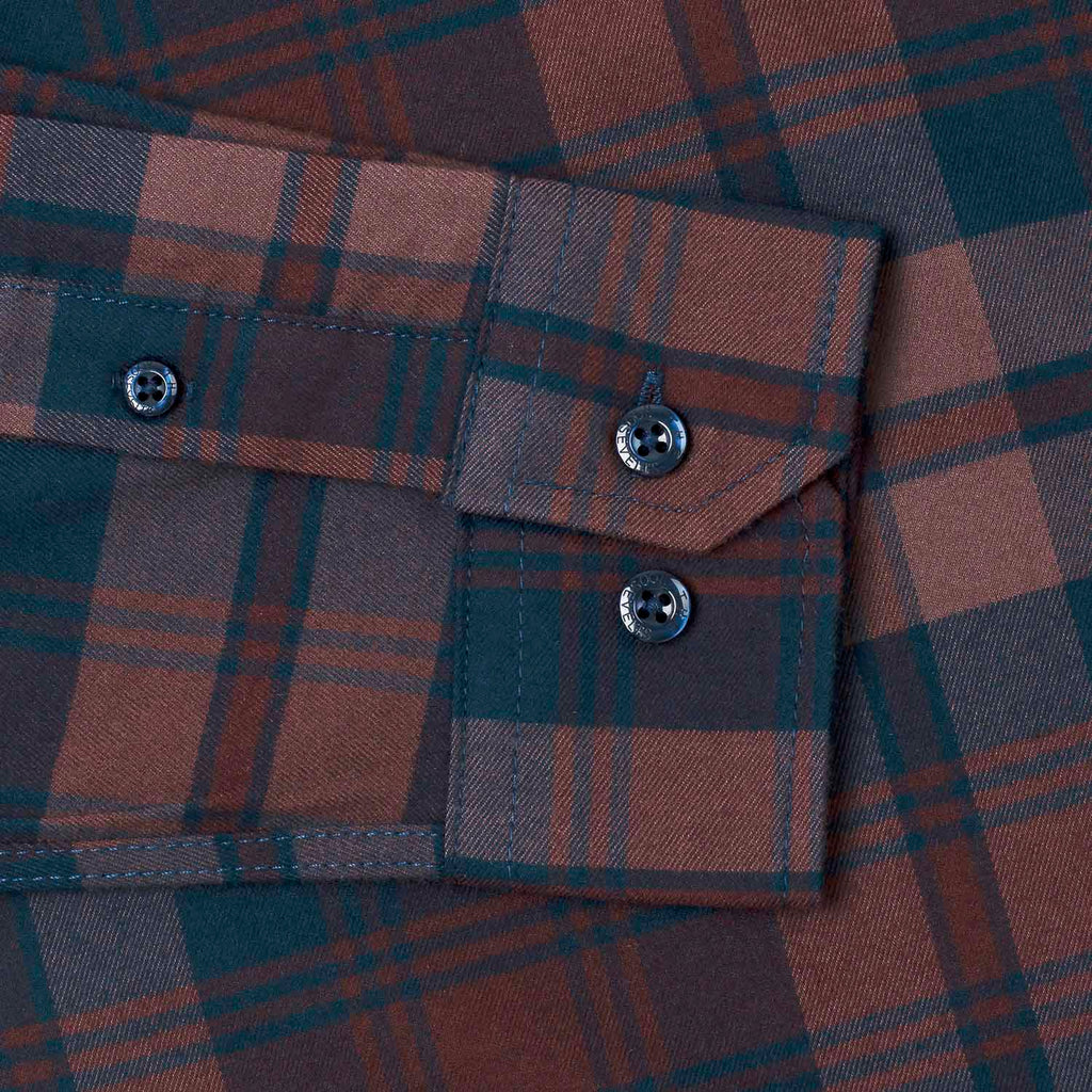 RSVLTS Cowboys & Dreamers BorlandFlex Long Sleeve Flannel in Purple — detail 5