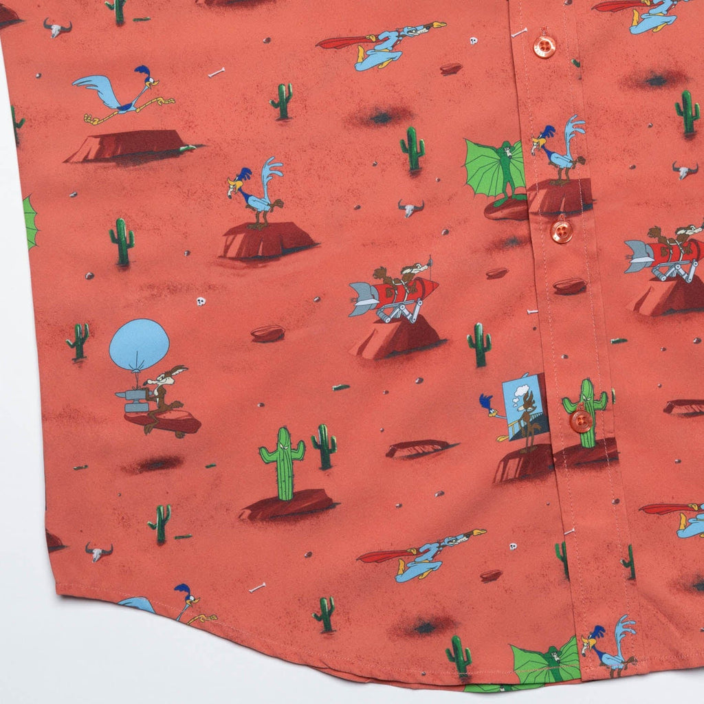 RSVLTS Canyon Chase KUNUFLEX Short Sleeve Shirt in Orange — detail 4