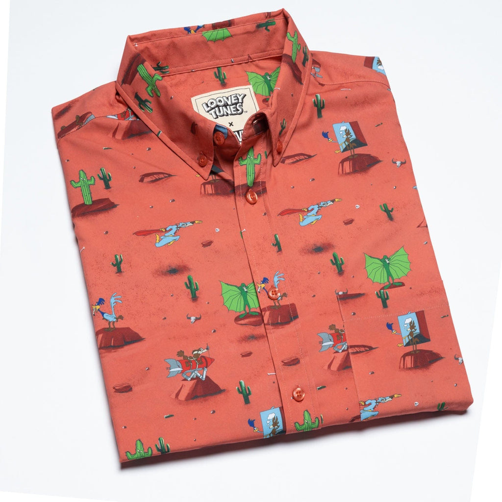 RSVLTS Canyon Chase KUNUFLEX Short Sleeve Shirt in Orange — detail 10