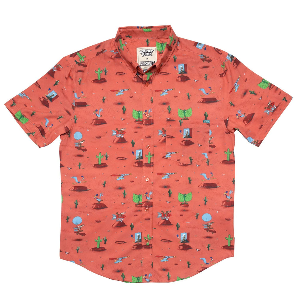 RSVLTS Canyon Chase KUNUFLEX Short Sleeve Shirt in Orange — detail 3