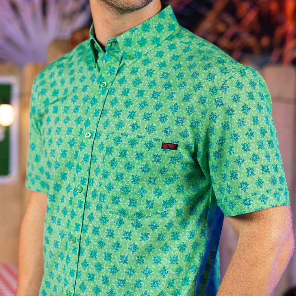 RSVLTS Cool S F (Kelly Green) KUNUFLEX Short Sleeve Shirt — detail 2