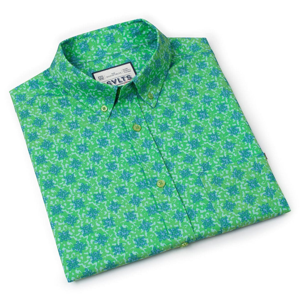 RSVLTS Cool S F (Kelly Green) KUNUFLEX Short Sleeve Shirt — detail 8