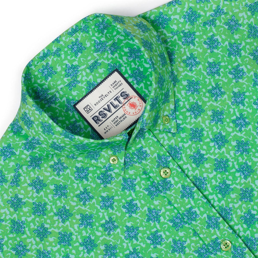RSVLTS Cool S F (Kelly Green) KUNUFLEX Short Sleeve Shirt — detail 6