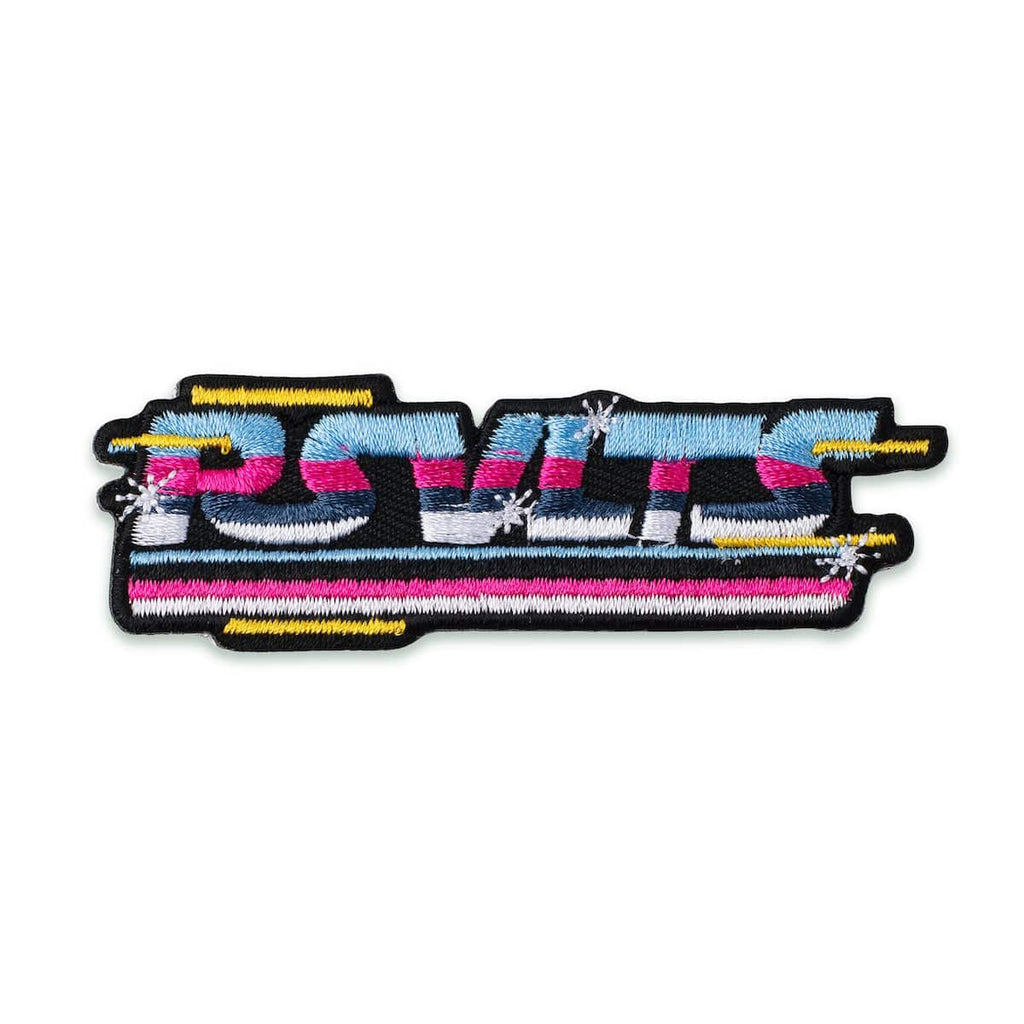 RSVLTS Synthwave RSVLTS Patch — front view