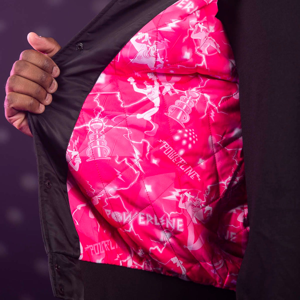 RSVLTS Powerline Coach Jacket in Black — detail 8