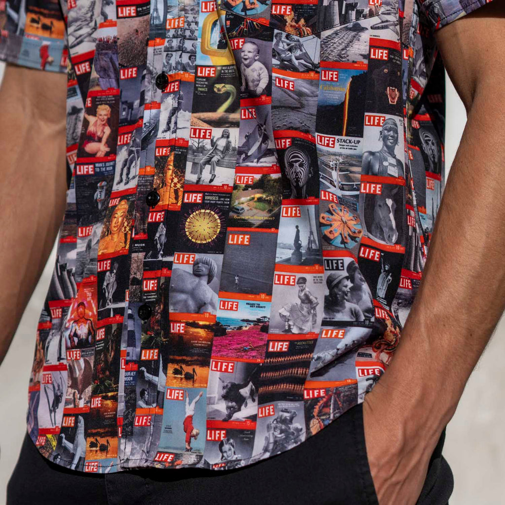 RSVLTS Got You Covered KUNUFLEX Short Sleeve Shirt in Multicolor — detail 7