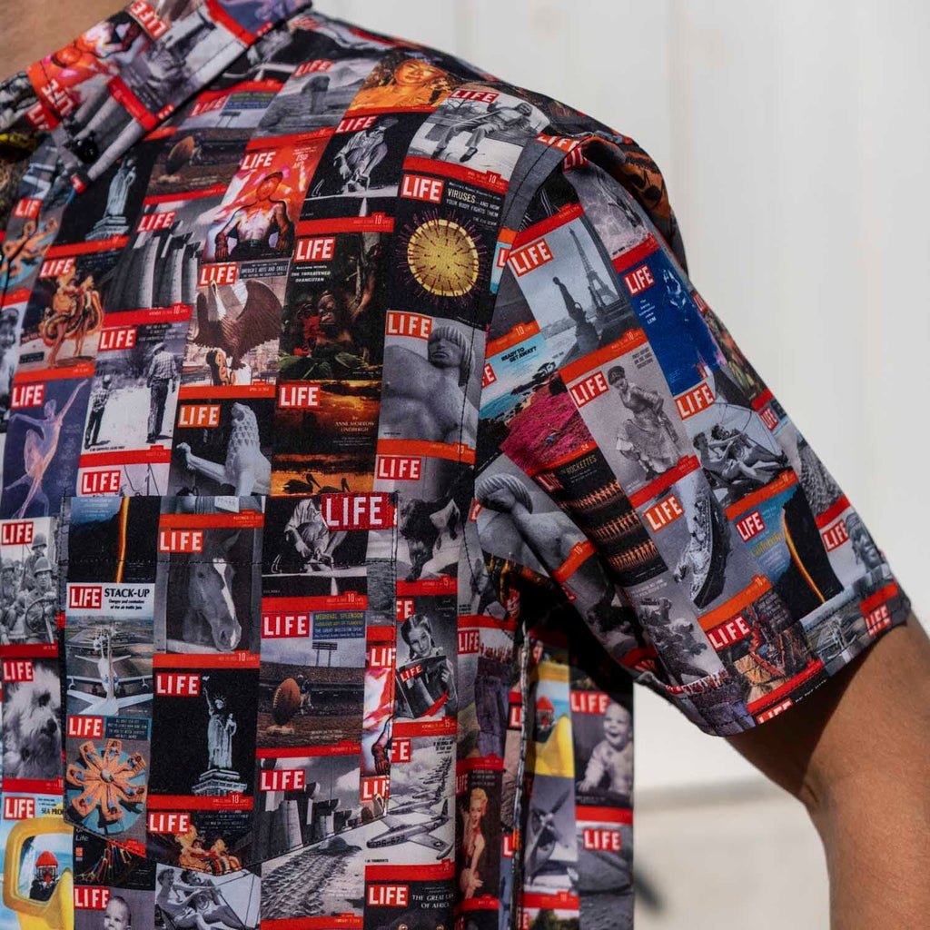 RSVLTS Got You Covered KUNUFLEX Short Sleeve Shirt in Multicolor — detail 6