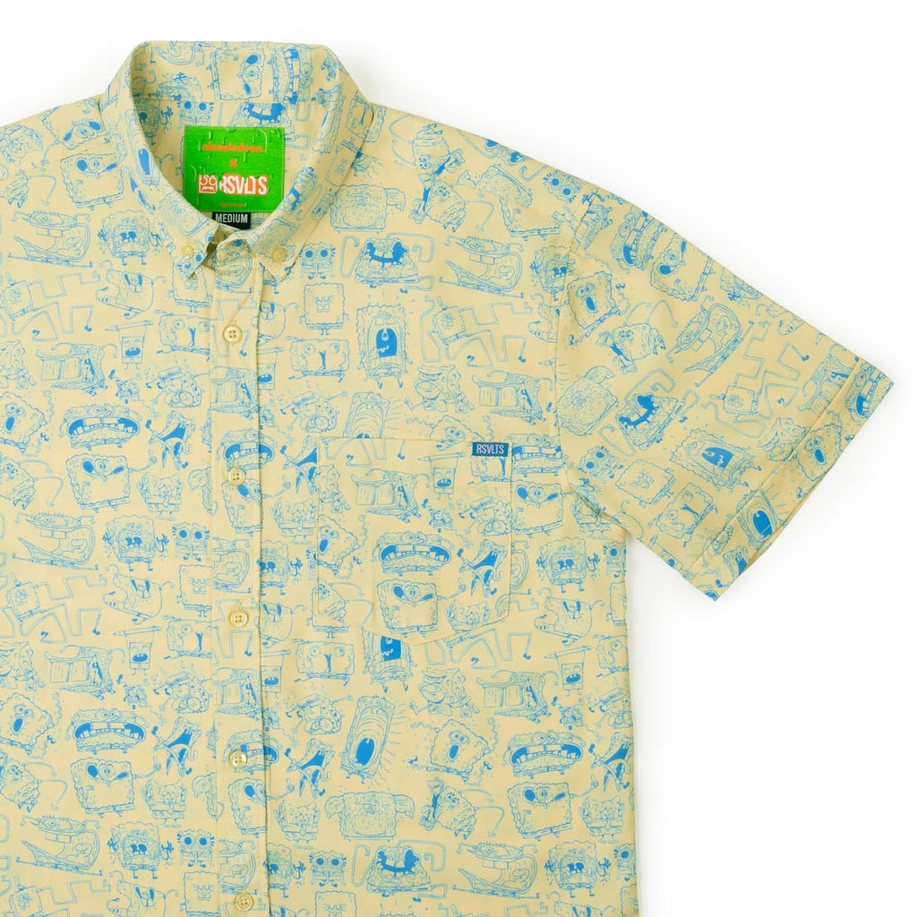 RSVLTS Different Sides of a Sponge KUNUFLEX Short Sleeve Shirt — detail 2