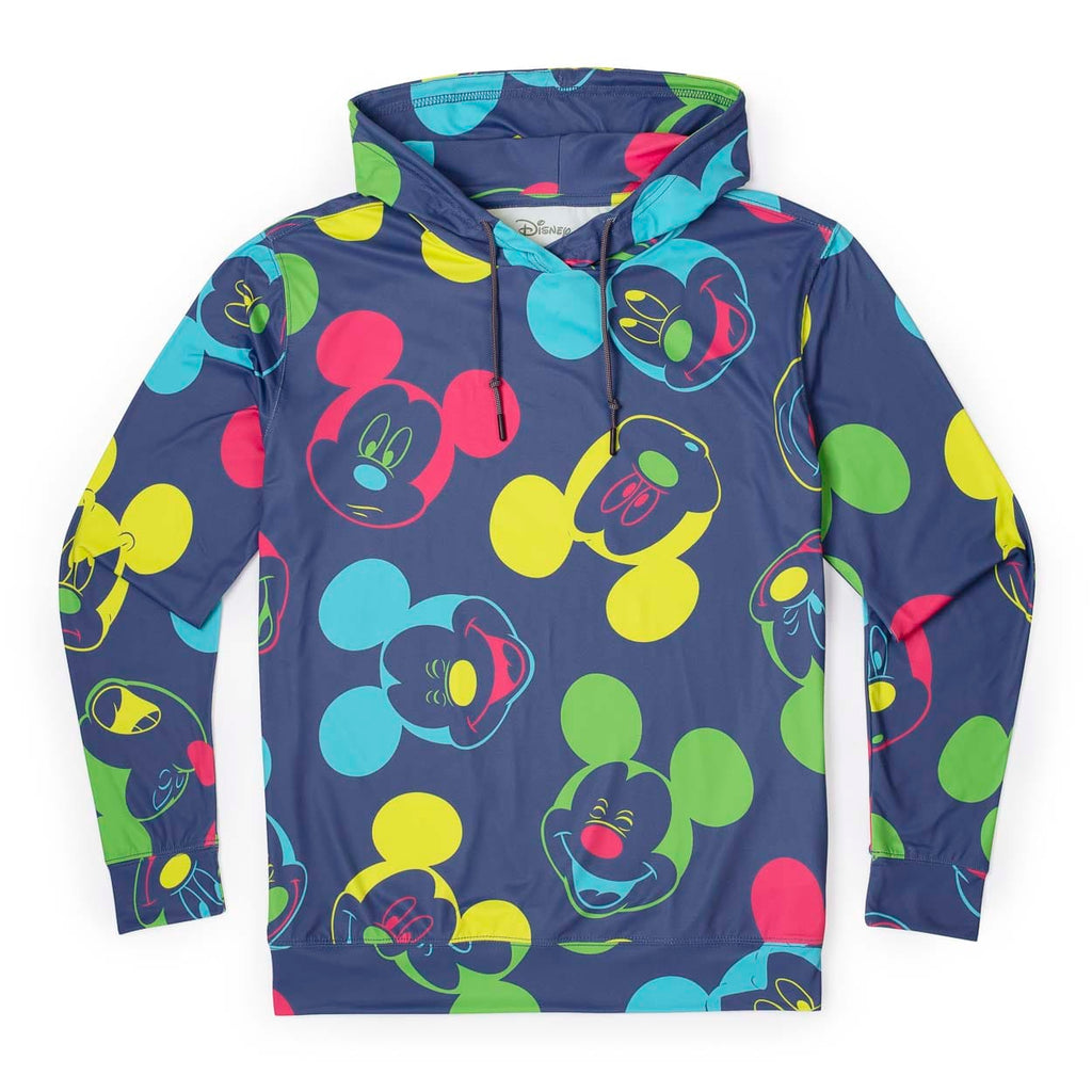 RSVLTS Mickey Pop Performance Hoodie in Blue — front view