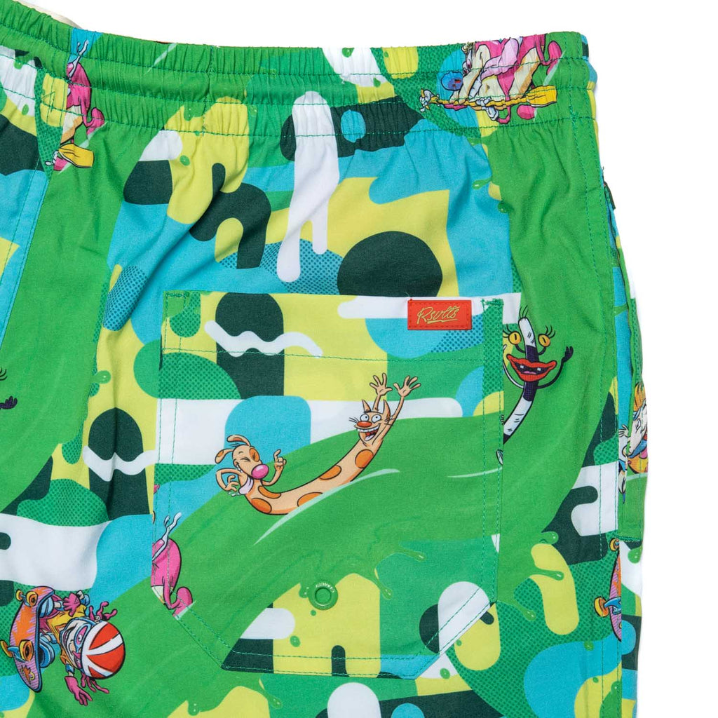 RSVLTS Slime Time Hybrid Shorts in Green — detail 7