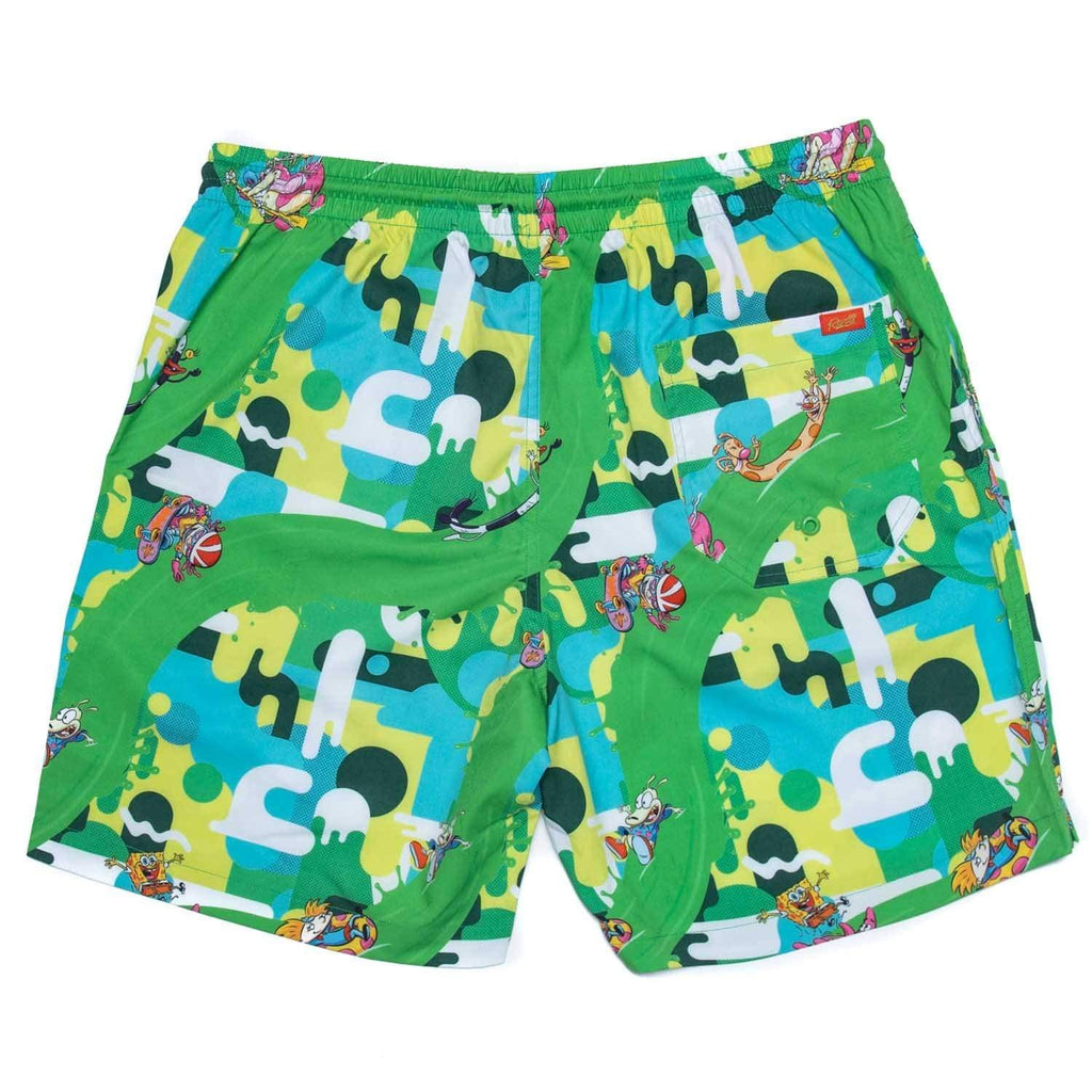 RSVLTS Slime Time Hybrid Shorts in Green — detail 5