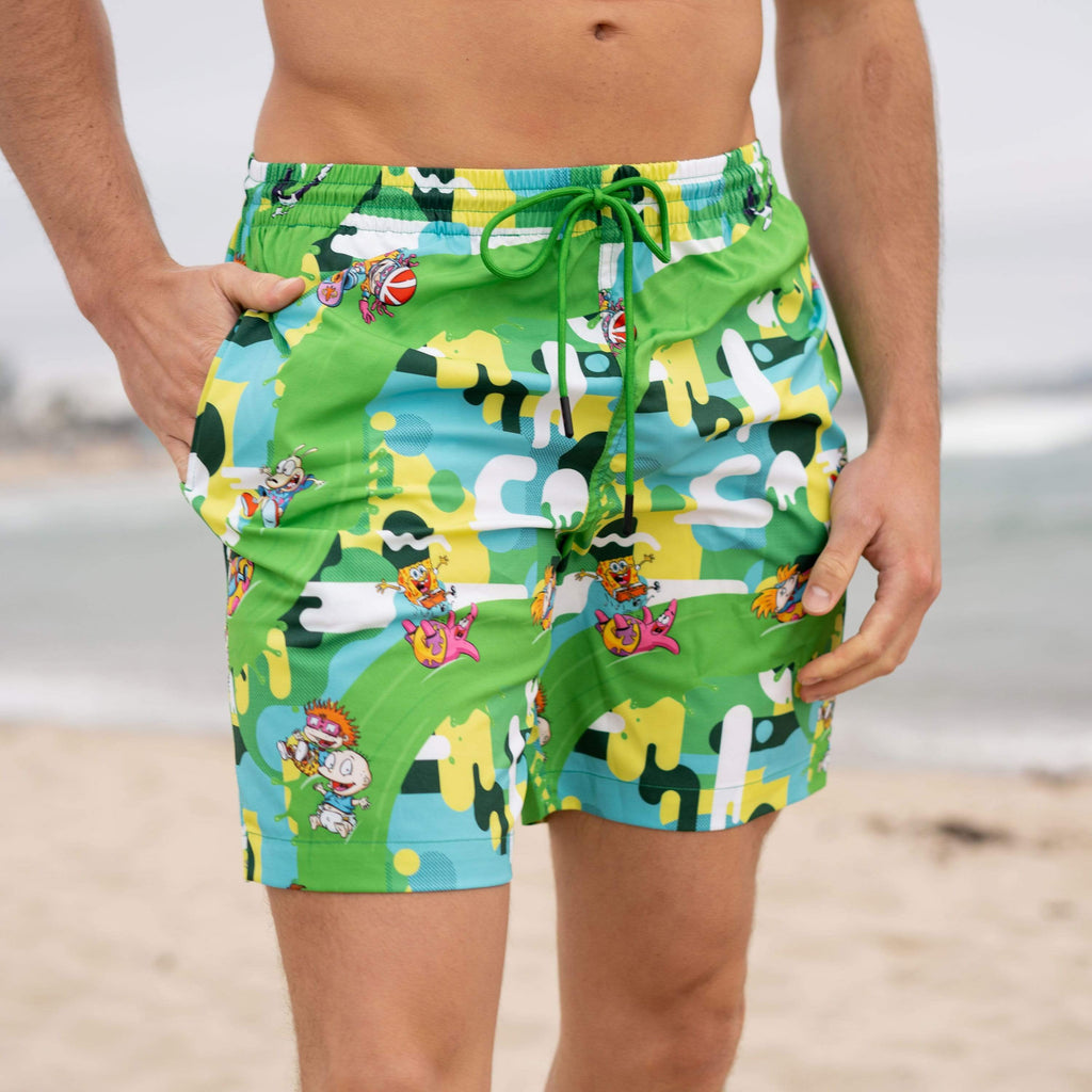 RSVLTS Slime Time Hybrid Shorts in Green — detail 2