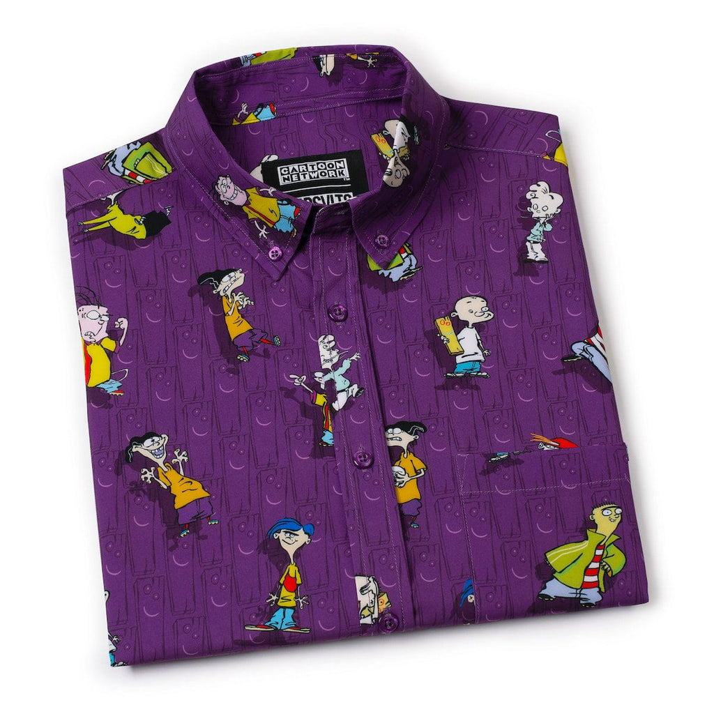 RSVLTS The Eds n Friends KUNUFLEX Short Sleeve Shirt in Purple — detail 10